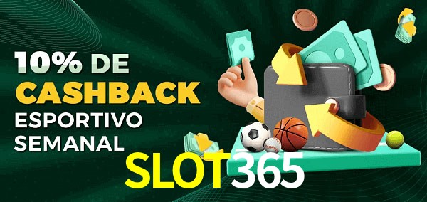 10% de bônus de cashback na SLOT365