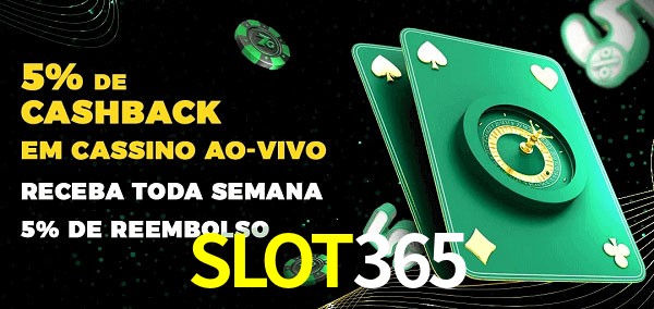 Promoções do cassino ao Vivo SLOT365